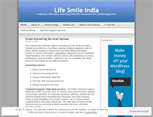 Tablet Screenshot of lifesmileindia.wordpress.com