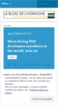 Mobile Screenshot of leblogdelhormone.wordpress.com
