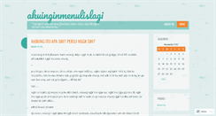 Desktop Screenshot of akuinginmenulislagi.wordpress.com
