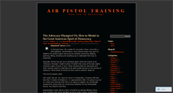 Desktop Screenshot of airpistoltraining.wordpress.com