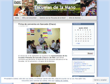 Tablet Screenshot of escuelasdelamano.wordpress.com