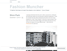 Tablet Screenshot of fashionmuncher.wordpress.com