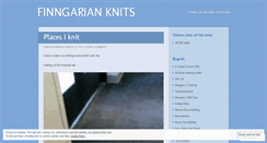 Desktop Screenshot of finngarianknits.wordpress.com