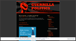 Desktop Screenshot of guerrillapolitics.wordpress.com