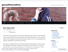 Tablet Screenshot of garryattheacademy.wordpress.com
