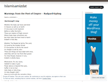 Tablet Screenshot of islamisamizdat.wordpress.com