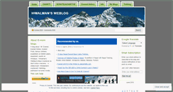 Desktop Screenshot of himalman.wordpress.com