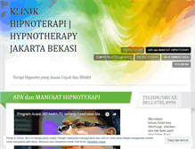 Tablet Screenshot of klinikhypnotherapy.wordpress.com