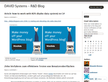 Tablet Screenshot of davidsystems.wordpress.com