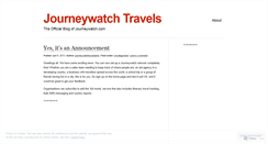 Desktop Screenshot of journeywatchtravels.wordpress.com