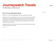 Tablet Screenshot of journeywatchtravels.wordpress.com