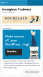 Mobile Screenshot of hourglassfootwear.wordpress.com