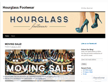 Tablet Screenshot of hourglassfootwear.wordpress.com