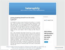 Tablet Screenshot of heterophily.wordpress.com