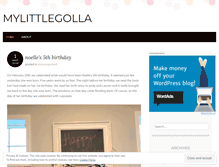 Tablet Screenshot of mylittlegolla.wordpress.com