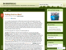 Tablet Screenshot of bobsprigg.wordpress.com