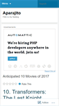 Mobile Screenshot of aparajito.wordpress.com