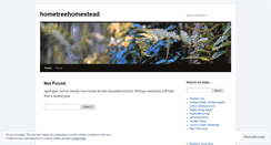 Desktop Screenshot of hometreehomestead.wordpress.com