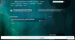 Desktop Screenshot of gugulgondronk.wordpress.com