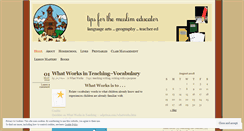 Desktop Screenshot of muslimschoolteacher.wordpress.com