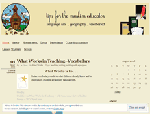 Tablet Screenshot of muslimschoolteacher.wordpress.com