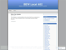 Tablet Screenshot of ibew682.wordpress.com