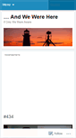 Mobile Screenshot of andwewerehere.wordpress.com