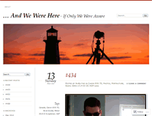 Tablet Screenshot of andwewerehere.wordpress.com