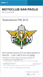 Mobile Screenshot of motoclubsanpaolo.wordpress.com