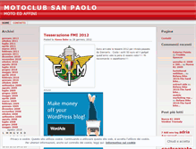 Tablet Screenshot of motoclubsanpaolo.wordpress.com