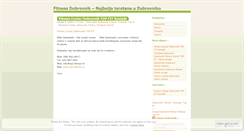 Desktop Screenshot of fitnessdubrovnik.wordpress.com