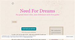 Desktop Screenshot of needfordreams.wordpress.com