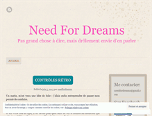 Tablet Screenshot of needfordreams.wordpress.com