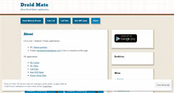Desktop Screenshot of droidmate.wordpress.com