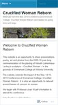 Mobile Screenshot of crucifiedwomanreborn.wordpress.com