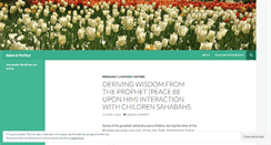 Desktop Screenshot of islamisperfect.wordpress.com