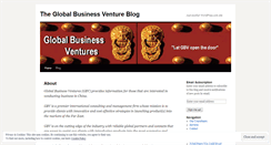 Desktop Screenshot of gbventureinc.wordpress.com