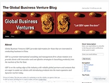 Tablet Screenshot of gbventureinc.wordpress.com