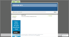 Desktop Screenshot of freedominfo.wordpress.com
