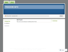 Tablet Screenshot of freedominfo.wordpress.com