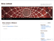 Tablet Screenshot of brianjedwab.wordpress.com