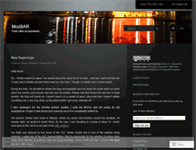 Tablet Screenshot of mozbar.wordpress.com