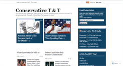 Desktop Screenshot of conservativett.wordpress.com