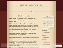 Tablet Screenshot of hedgepriest.wordpress.com