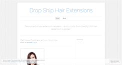 Desktop Screenshot of dropshiphair.wordpress.com