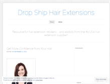 Tablet Screenshot of dropshiphair.wordpress.com