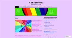 Desktop Screenshot of comotepones.wordpress.com