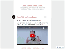 Tablet Screenshot of comoabrirumnegocioproprio.wordpress.com