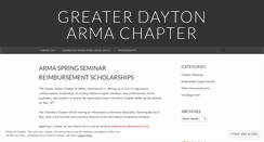 Desktop Screenshot of greaterdaytonarma.wordpress.com