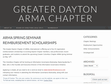 Tablet Screenshot of greaterdaytonarma.wordpress.com